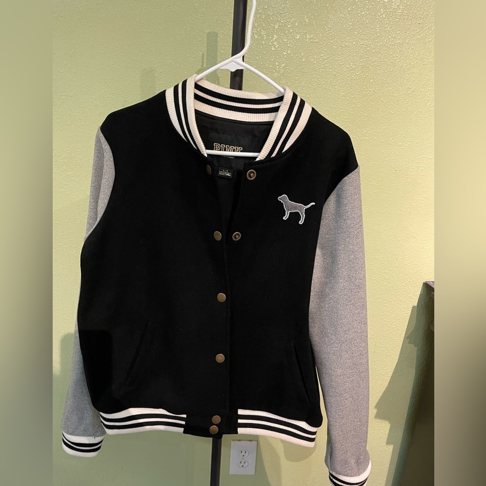 PINK VINTAGE VARSITY JACKET